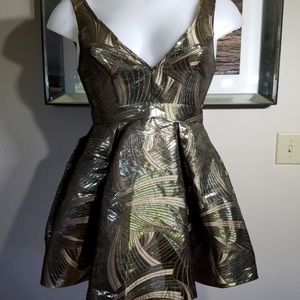 SOLD…. BRAND NEW/ Gold Cocktail Dress